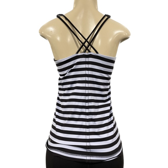 Lululemon / light purple/dark purple criss cross tank top size 8 - Picture 1 of 7